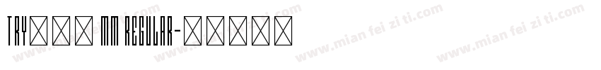 TRYかるた MM Regular字体转换
